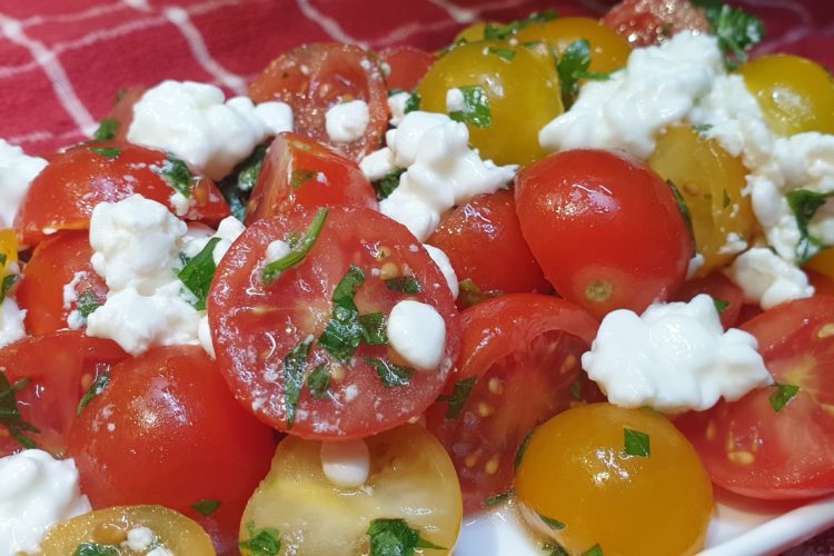 Ensalada De Tomate Cherry Y Requesón Aprendiendo Recetas